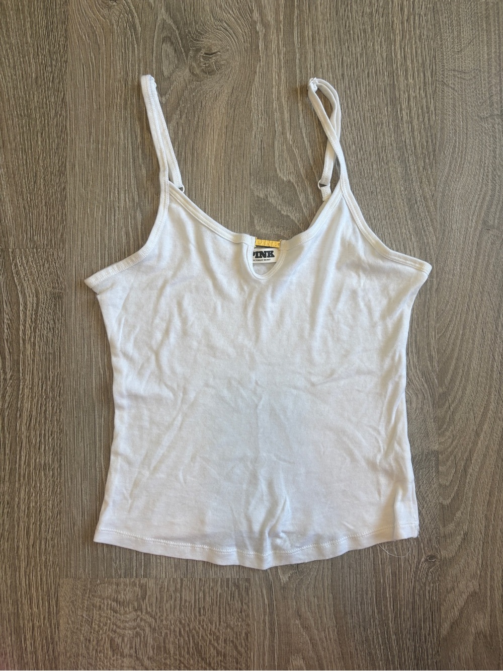 Victoria's Secret White Cotton Camisole Tank Too